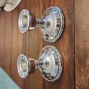 Vintage sterling silver candle sticks